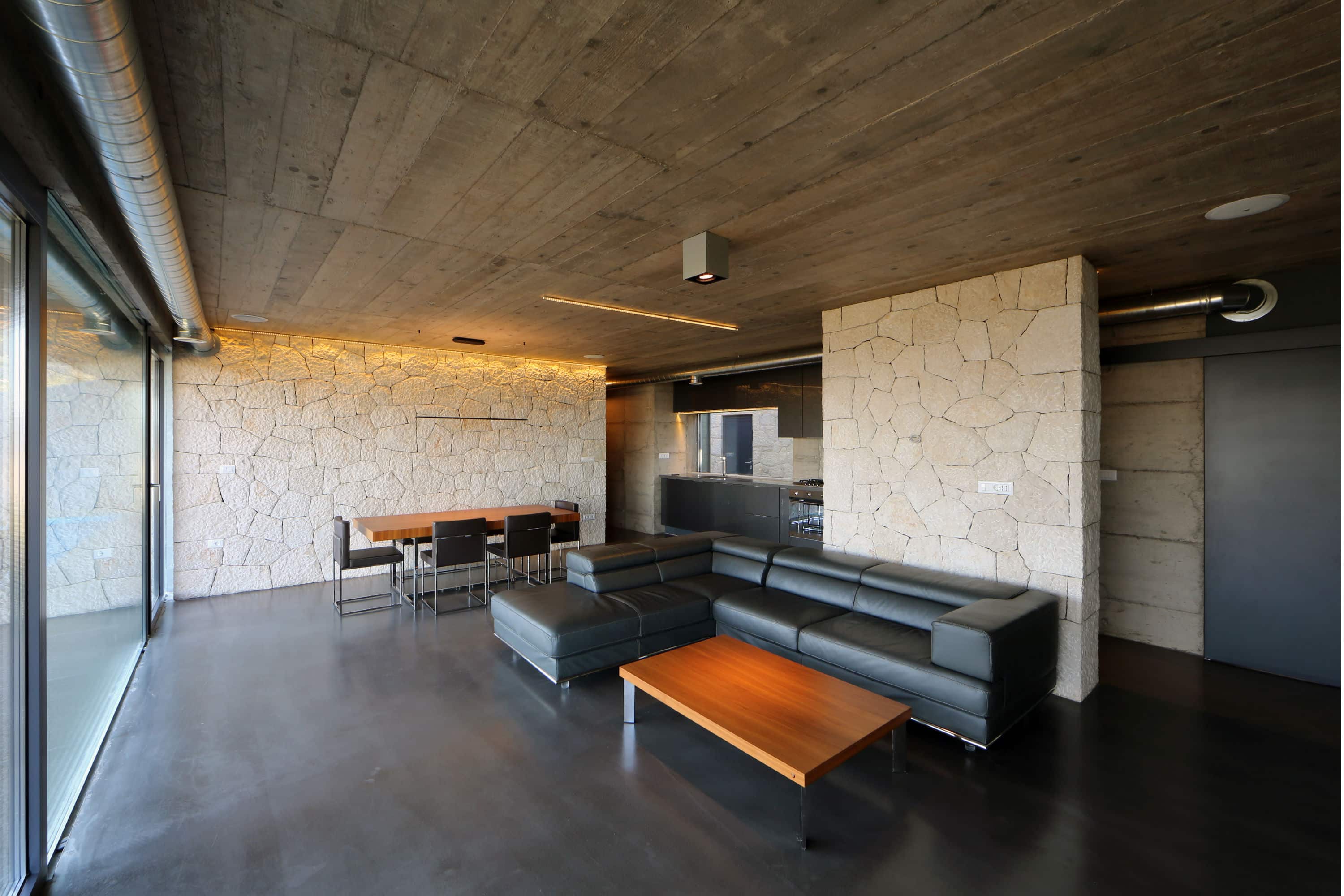 donkere betonvloer voorbeeld